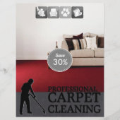 Carpet Cleaning Service Discount Offer Flyer (Voorkant)
