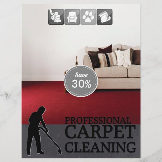 Carpet Cleaning Service Discount Offer Flyer (Voorkant)