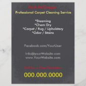 Carpet Cleaning Service Flyer (Achterkant)
