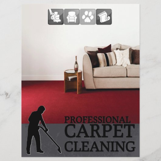 Carpet Cleaning Service Flyer (Voorkant)