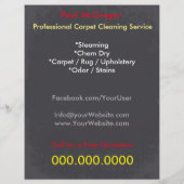 Carpet Cleaning Service Flyer (Achterkant)