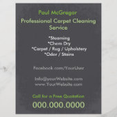 Carpet Cleaning Service Flyer (Achterkant)