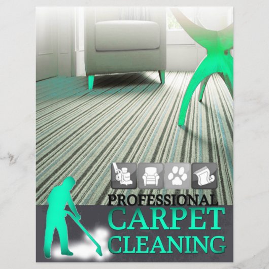 Carpet Cleaning Service Flyer (Voorkant)