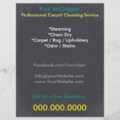 Carpet Cleaning Service Flyer (Achterkant)