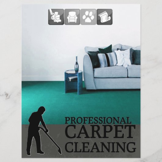 Carpet Cleaning Service Flyer (Voorkant)