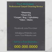 Carpet Cleaning Service Flyer (Achterkant)