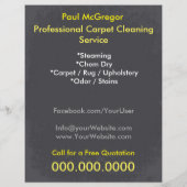 Carpet Cleaning Service Flyer (Achterkant)