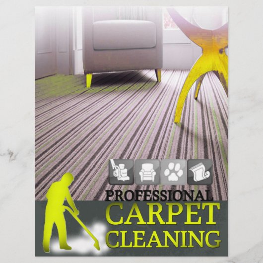 Carpet Cleaning Service Flyer (Voorkant)