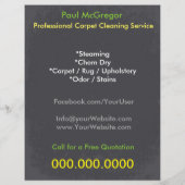 Carpet Cleaning Service Flyer (Achterkant)