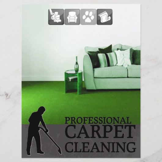 Carpet Cleaning Service Flyer (Voorkant)