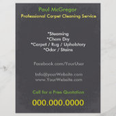 Carpet Cleaning Service Flyer (Achterkant)