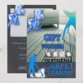 Carpet Cleaning Service Gift Voucher (Voorkant / Achterkant)