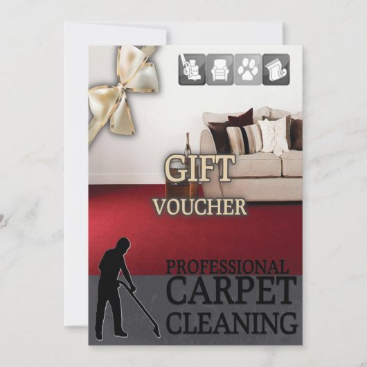 Carpet Cleaning Service Gift Voucher (Voorkant)