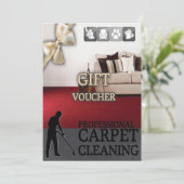 Carpet Cleaning Service Gift Voucher (Staand voorkant)