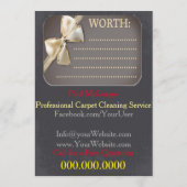 Carpet Cleaning Service Gift Voucher (Achterkant)