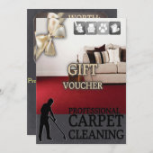 Carpet Cleaning Service Gift Voucher (Voorkant / Achterkant)