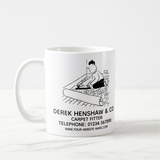 Carpet Fitter Carpet Fitting Promotion Koffiemok (Links)