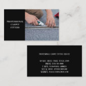 Carpet Fitter Service Professional Visitekaartje (Voorkant / Achterkant)