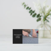 Carpet Fitter Service Professional Visitekaartje (Staand voorkant)