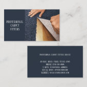 Carpet Fitter Service Professional Visitekaartje (Voorkant / Achterkant)