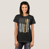 Carpet Installer Job American Flag Carpet Installe T-shirt (Voorkant volledig)