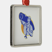 Carpet Layer Worker Carry Knee Kicker Tool Metalen Ornament (Rechts)