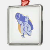 Carpet Layer Worker Carry Knee Kicker Tool Metalen Ornament (Links)