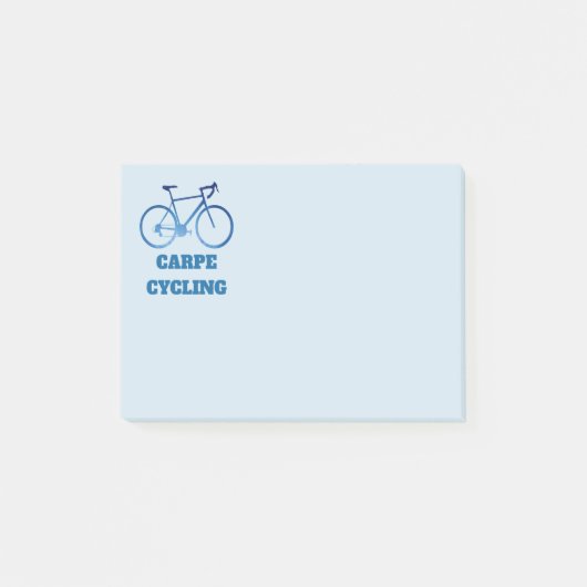 Carpfietsen, fietscyclus na het aanbrengen van not post-it® notes (Voorkant)