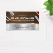 Carpinggereedschappen | Achtergrond hout Visitekaartje (Bureau)