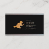 Carpinghout voor timmerhout visitekaartje (Achterkant)