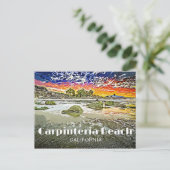 Carpinteria Beach Sunrise Briefkaart (Staand voorkant)