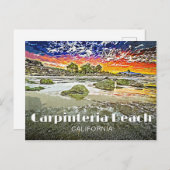 Carpinteria Beach Sunrise Briefkaart (Voorkant / Achterkant)