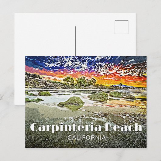 Carpinteria Beach Sunrise Briefkaart (Voorkant / Achterkant)
