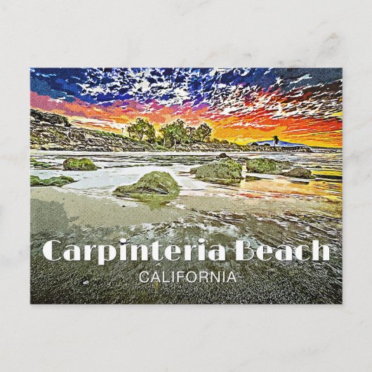 Carpinteria Beach Sunrise Briefkaart (Voorkant)