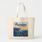 Carpinteria California Santa Barbara Ventura Beach Grote Tote Bag (Voorkant)