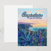 Carpinteria California Santa Barbara Ventura Kaart (Voorkant / Achterkant)