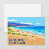 Carpinteria State Beach Californië Briefkaart (Voorkant / Achterkant)