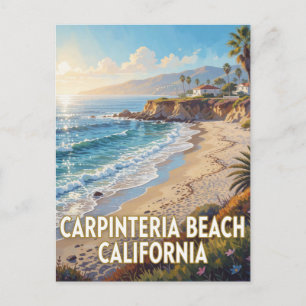 Carpinteria State Beach — Californië Briefkaart
