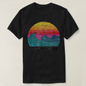 Carpinteria SurfWaves Beach Retro Cali Sunset T-shirt (Design voorkant)