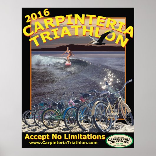 Carpinteria Triathlon Poster 2016 (Voorkant)