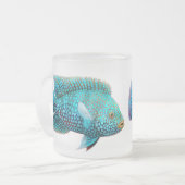 Carpintis Texas Cichlid Frosted Glass Mok (Voorkant links)
