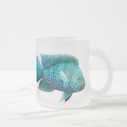 Carpintis Texas Cichlid Frosted Glass Mok (Rechts)
