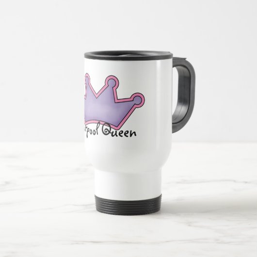 Carpool Queen's mug Reisbeker (Voorkant rechts)