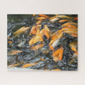 Carps in visvijver, Hanoi Legpuzzel (Horizontaal)