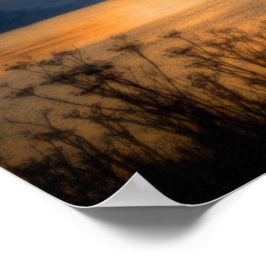 Carquinez Bridge Sunset Poster (Hoek)