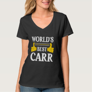 Carr Achternaam Funny Team Familie Achternaam Worl T-shirt