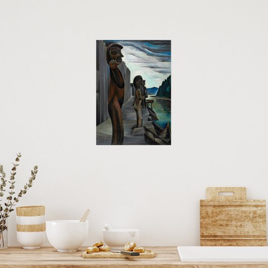 Carr - Blunden Harbour 1930 Poster (Keuken)