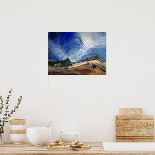 Carr - Boven de grindput 1937 Poster (Keuken)