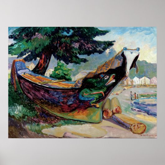 Carr - Native War Canoe 1912 Poster (Voorkant)