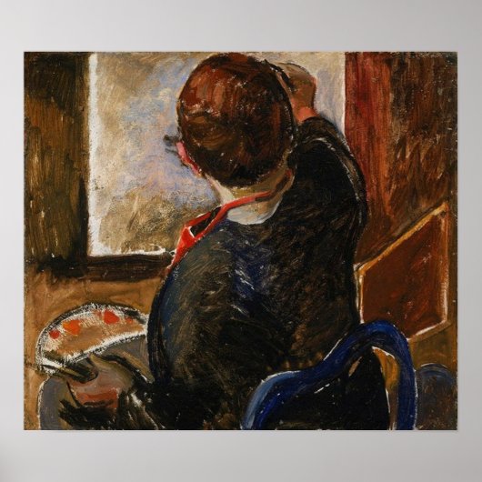 Carr - Zelfportret 1924 Poster (Voorkant)